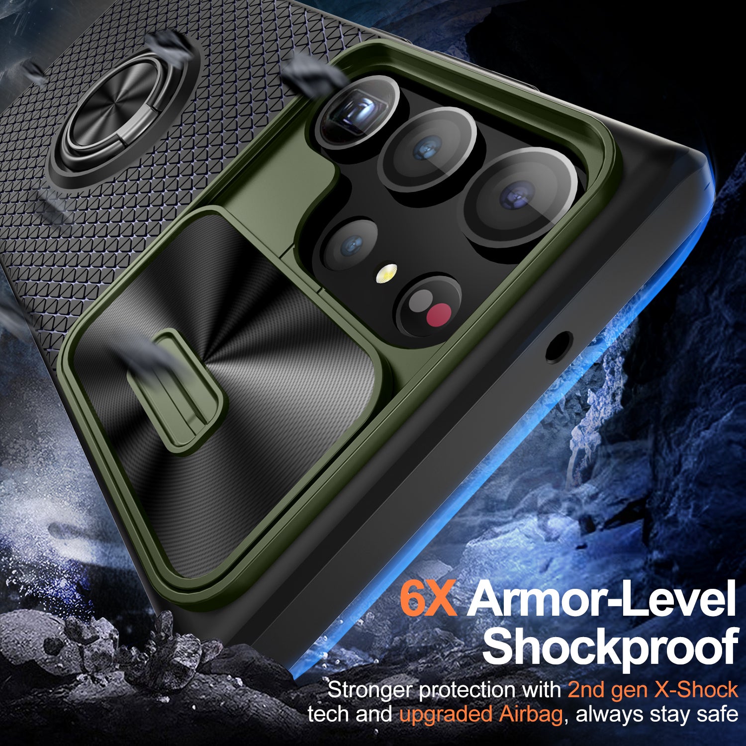 For Samsung Galaxy S23 Ultra Kickstand Phone Case PC TPU Back Rugged Cover with Slide Camera Protection For Samsung Galaxy S23 Ultra Kickstand Phone Case PC TPU Back Rugged Cover with Slide Camera Protection